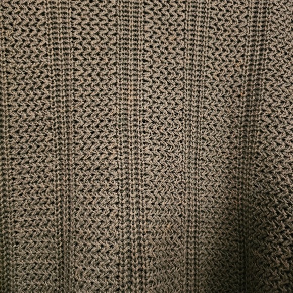 Vintage 417 Van Heusen Mens XL Teal Green Ramie Cotton Chunky Knit Sweater - Picture 3 of 9